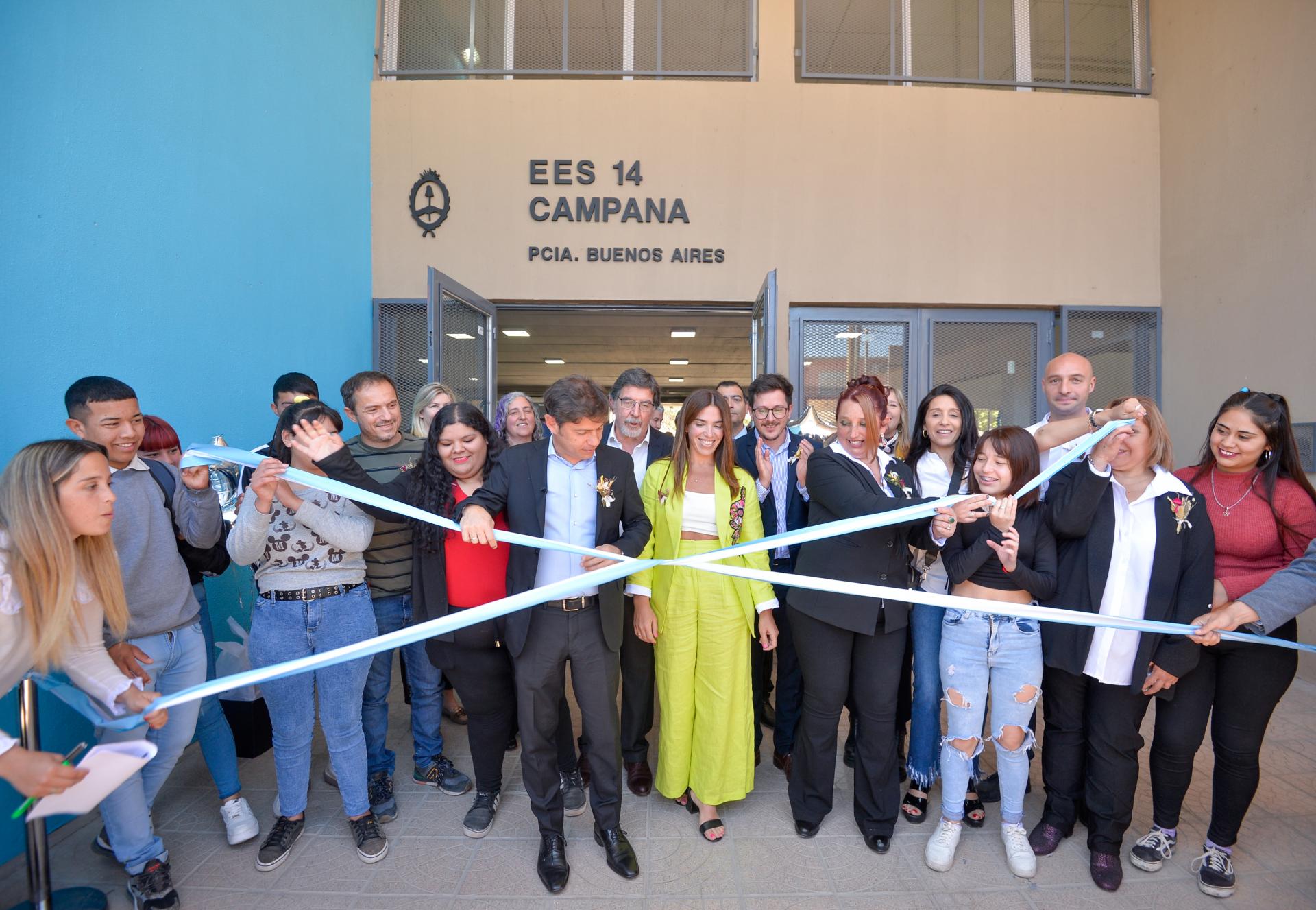 AXEL KICILLOF: “ESTA ESCUELA ES EL EDIFICIO 114 EN TRES AÑOS DE GOBIERNO”