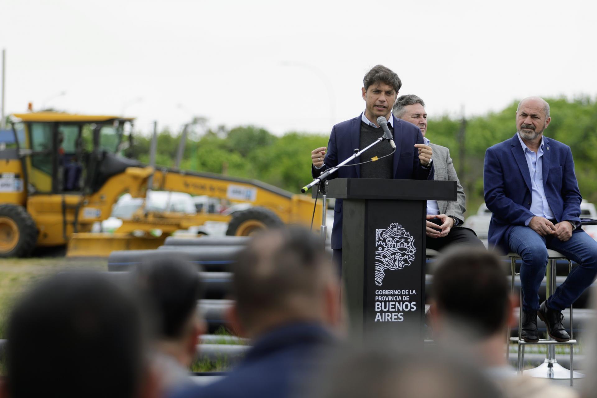 AXEL KICILLOF INICIÓ LAS OBRAS DE LA NUEVA PLANTA POTABILIZADORA DE ABSA