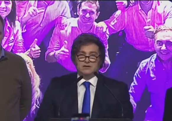 MILEI AGRADECIÓ A LOS ARGENTINOS “POR LA MARAVILLOSA ELECCIÓN”