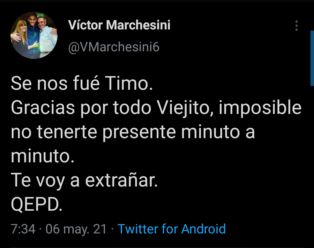 A LOS 86 AÑOS FALLECIÓ CARLOS GRIGUOL