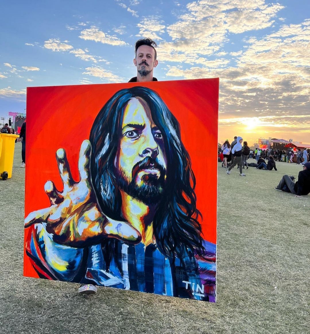 TIN, EL ARTISTA QUE CONQUISTÓ LA MIRADA DE LOS FOO FIGHTERS