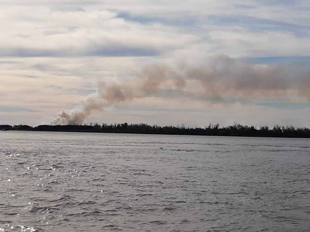 HAY PREOCUPACIÓN EN RAMALLO POR LOS INCENDIOS EN EL DELTA